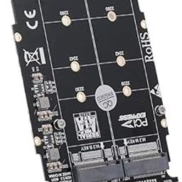 Pi+® (PiPlus®) M.2 NGFF SSD(Key M) Key B SSD to U.2 SFF-8639 Adapter for 2280 2260 2242 2230 SSD (Not SATA Interface)-1