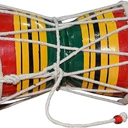 Ayra Crafts Handmade Wooden Damroo for Kids Indian Musical Instrument Damru Toy Gift-image-53