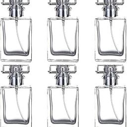 Hunky Dory 6pcs 60ml Empty Clear Glass Delicated Perfume Decant Spray Bottles with Black Metally Pump and Unique Cap For DIY Perfume, Essential Oils, Rose Water, Travel Use-picture-28