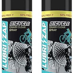 LUBRIZAP Bicycle Chain Clean Spray For All Bicycle, Wear Resistant Lubricant Clean Chain Spray For Improve Chain Life & Performance - Cycle Accessories - (225 ml) - Pack of 2-picture-1