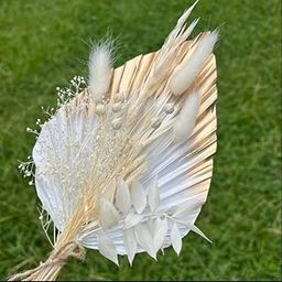 LYBA MOULDS Golden Fleur Bride Palm Leaf Dried Flower Bouquet-image-91