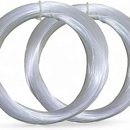 MSGH Transparent Nylon FISH WIRE 1PKT(12X15MTR)TOTAL 180MTR/Fish Wire for Craft Making Fishing Line Nylon Fish Thread Fishing Line Wire for Craft Bracelet Beads (70 DIA 1 PKT) Means Medium thick wire-image-78