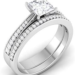 14k (585) White Gold Ring for Women-image-65