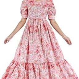 Women's Rayon Fabric Printed Long Anarkali Maternity Feeding Dress with Side Zippers-image-76