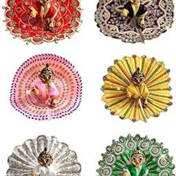 Partish Laddu Gopal Dress Size 0 l Ladoo Gopal Dress l Kanha Ji Dress (Set of 6 Poshak) Size 0 1 2 3 4 5 6-23