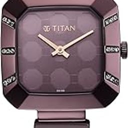 Glitz Purple Dial Metal & Plastic Strap Analog Watch for Women-NS95208QD01-picture-37