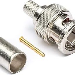 NBR BNC Male Connector for RG-6 BNC Coaxial Cable BNC Crimp Type Connector-20
