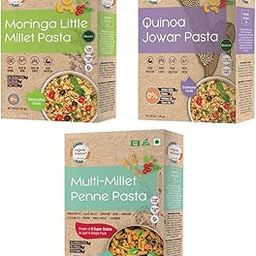 Organic Wisdom Combo of 3 Protein and Fibre rich Junk Free Millet Pasta: Multi Millet, Moringa Little Millet & Quinoa Jowar, 180 gm each| No Maida, MSG or refined oil| Protein & Vit B Rich-image-21