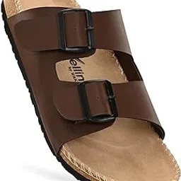 vellinto Comfortable ARIZONA Slide Sandal/Slipper ll Men's Double Buckle Slipper style Slip-On Sandals, Arch Support, Casual Summer Footwear-picture-17