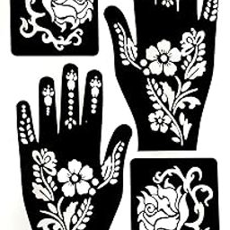 Mahandi Tattoo Stencil, Reusable to Apply on Hand, Prakrati Aroma care-image-69