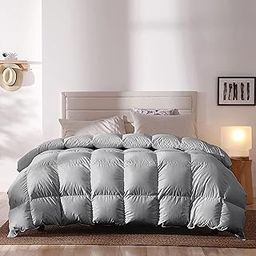 400 GSM Heavy Winter Comforter for Double Bed Size 90"X100" - Restful Sleep Soft Microfiber Double Bed Comforter/Quilt/Duvet/Blanket - Silver Grey Color-picture-31