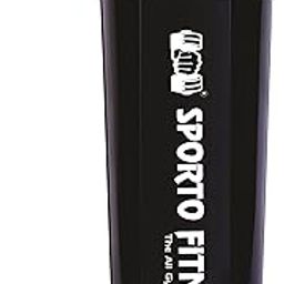 Sporto Fitness S-71 Shaker Bottle for Protein Mixes 28 oz BPA-Free Leak Proof Shaker Smothies Cups with Sports Gym Mixer (700ml, Black)-image-35