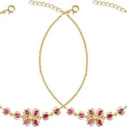 92.5% Sterling Silver,92.5 Sterling Silver 92.5 Gold Plating Sitayan Anklet Finish for timeless elegance, BIS Hallmarked for guaranteed silver purity Craftsmanship: 100% Handcrafted by skilled Indian artisans.-8