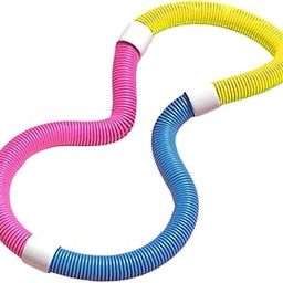 LOOM TREE Weighted Fitness Hoop PVC Foldable Abdomen Fitness Circles for Men Women Gym Pink Yellow Blue | Fitness, Running & Yoga | Fitness Equipment & Gear | Abdominal Exercisers-picture-2