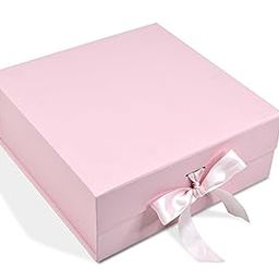 RBS - Rigid Box Sivakasi Medium Gift Boxes For Packaging (26 X 26 X 10Cm) Readymade Gift Boxes For Presents (1 Pack) Empty Gift Hamper Box Hold Upto 8 Kg Multipurpose Box For Gift Valentine Box (Pink)-17