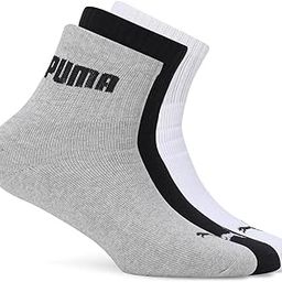 Cotton Unisex-Adult Sport Quarter 3P Quarter Length Socks, Black-White-Cool Gray 7, 37/40 (68529703)-picture-25