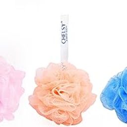 Chelsy Large Bath Loofah Sponge Scrubber Exfoliator for High Lather Cleansing, Set of 3 (set 1)-image-41