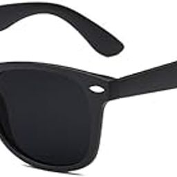Classic UV Protection Sunglasses for Men & Women | Matte Black Frame with Dark Smoke Lens | Lightweight Outdoor Eyewear for Travel, Driving, Beach & Casual Wear-picture-43