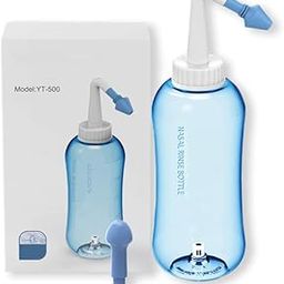 Neti Pot 500 ML Sinus Rinse Bottle Nose Wash Cleaner Pressure Rinse Nasal Irrigation for Adult & Kid BPA Free-12