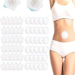 60PCS Castor Oil Pack Wrap for Tummy, Castor Oil Patch For Belly Button, Castor Oil Packs For Liver Detox & Metabolism Support, Easy To Use, Leak-Proof Design For Home Use-45