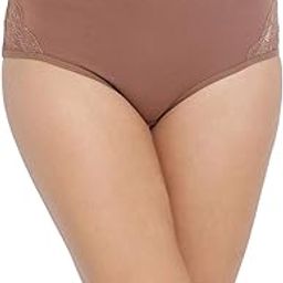 Women's Cotton High Waist Hipster Panty with Lace Inserts-image-2