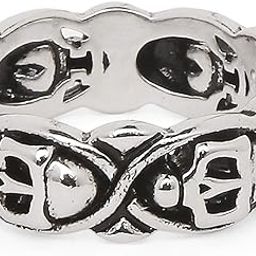 Jewellery Silver Stainless Steel Vintage Gothic Skull Biker Fashion Ring Band for Men & Boys-image-65