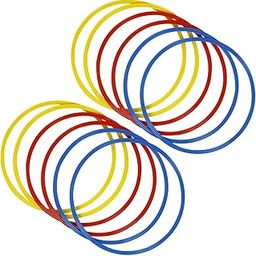 MRT SPORTS Agility and Speed Training Flat Fitness Gymnastic Ring (18 inch, Set of 6 Piece)-20