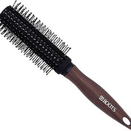 Roots - Truglam Brown Hair Brush - Designed with Soft Tip Flexible Bristles with Rounded Wooden print handle - Suitable for All Hair Types - Every Day Use for Men and Women - WDR13-image-31