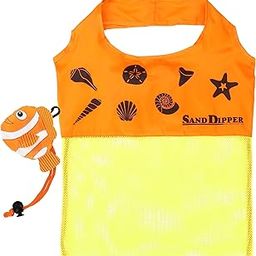 Expandable Mesh Tote Bag | Cute Orange Clownfish nylon bag-image-52