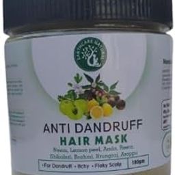Nature Anti Dandruff Hair Mask, Natural Ingredients with Neem and Amla, 180g, For Itchy and Flaky Scalp-0