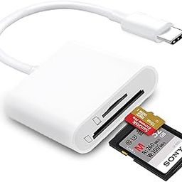 USB C SD Card Reader for iPhone 15 16, Dual Card Slots Micro SD Card Reader USB C Support SD and TF Memory Card Adapter, Trail Camera Viewer Memory Card Reader for iPhone/iPad/MacBook/Mac/Android-image-49
