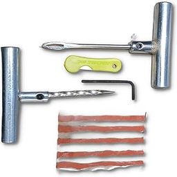 Seahorse Polymers Tubeless Tyre Puncture Repair Silver Kit/Heavy Duty with 5 Pcs Brown Strips and Free Carry Bag-picture-10
