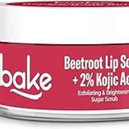 BAKE 2% Kojic Acid Beetroot Lip Scrub for Dark Pigmented Lips with Sugar Granules for Dry & Pink Lips, For Men & Women - 25g-image-8