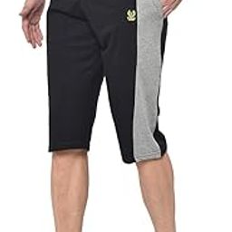 Cotton Blended Regular Fit 3/4th Capri for Men-C7_0001_P-picture-30