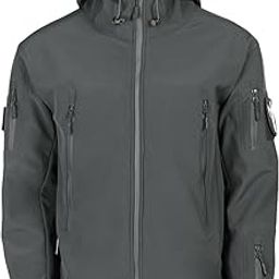 Tactical Rain Jacket Men Rain Coats for Men Hunting Clothes Winter Mens Winter Jacket With Hood Waterproof Outdoor Hiking Warm Cold Tactical Snow Peak Outerwear Military Jackets for Men Lightweight-image-70