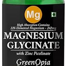 GreenOpia Magnesium Glycinate with Zinc Picolinate, 60 Vegetarian Capsules-image-43