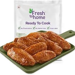 FreshToHome Peri Peri Chicken Wings | 250g Pack | Ready-To-Cook | Antibiotic-residue-free | No Added Preservatives-image-98