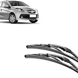 Car Windshield Glass Wiper Blade Replacement Set of 2 pcs Metal Type 22/16 inch Suitable for Honda Brio-12