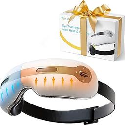 ALLJOY Eye Massager with Heat and Cooling for Migraines, Dry Eyes, and Dark Circles - Rechargeable Bluetooth Music Heated Eye Mask Massager for Relaxing - Birthday Gifts Father's Day Gifts-picture-20
