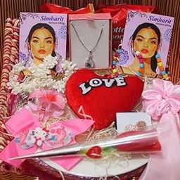 Luxury Gift Set For Women | Pack Of 10 Gifts | Gift Hamper For Wife, Sister, Girlfriend, Mother | For Birthday, Anniversary, Rakhi & All Special Occasions | Hamper (15C),Oval Pendant,Green-image-14