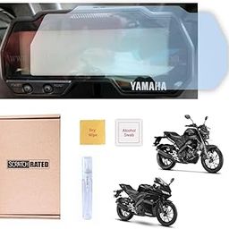 Scratch Rated Motorcycle Speedometer Console Protectors compatible for Yamaha R15 V3 / MT15/ FZ-S V4 [PPF (Pack of 1)]-29