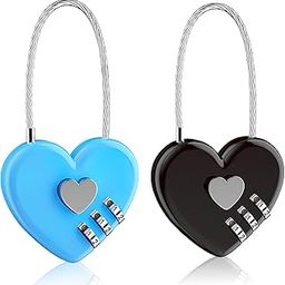 TecoKart® 2Pcs Number Lock Combination Lock - Small Combination Number Lock, Digit Small Combination Lock for Suitcases, Backpacks, Lockers, and Toolboxes (Black+Blue)-picture-40