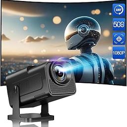 Xnano Free Style 1080p Native Resolution Projector for Home 4K Support, 6000 Lumen (490 ANSI) Android 11 WiFi Bluetooth Inbuilt Netflix PrimeVideo Hotstar 3W Speaker HDMI USB 150" Max Display-picture-1