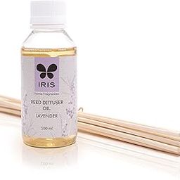 IRIS, Home Fragrance, IRIS Lavender Reed Diffuser Refill, Lavender Scent, Toxin-Free, Fine-Living Fragrance, Aromachology, Mood Enhancer, Made in India - 1 Unit of 100ml Fragrance Diffuser Oil.-17