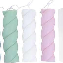 SMELLO 3D Twisted Thick Rope Pillar Candle Silicone Mould for Art & Craft DIY Resin Art Soap Candle Making Supplies (Pack of 1)-picture-2