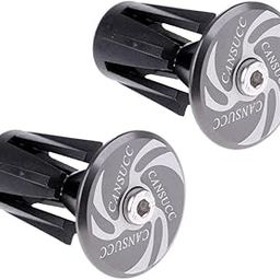 CALANDIS™ 2pcs Handlebar End Caps Handlebar Plugs for Road Bike Mountain Bike Silver | Handlebar Grips Tape & Pads | Bicycle Components & Parts | Cycling-picture-4