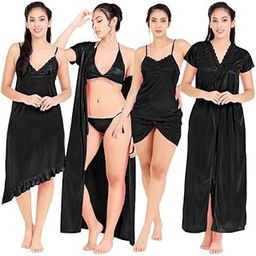 Apparels Plain Saset of 6 | Solid & Plain | Comfy & Attractive Nightwear for Women, Wife, Girlfriend-image-93