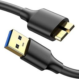 NISHTECH High Speed USB 3.0 A to Micro B SuperSpeed for WD/Seagate/Toshiba/Samsung/Hitachi, etc External Hard Disk/Drives (Black)-16