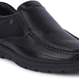 Healers OSL-22 Mens Non-Lacing Moccasin Shoes - Black & Brown, Casual Slip-On Moccasin Shoes for Men- Ideal for Office Wear - Comfortable Lightweight - Durable and Cushioned Footbed-image-91