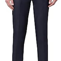 Men's Solid Ankle Length Flat Front Straight Slim Fit Casual Skinny Stretch Chinos Dress Business Pant with Pocket Suit Pants Clothing Office Formal Wear Work Trousers (M Pant 164)-picture-15